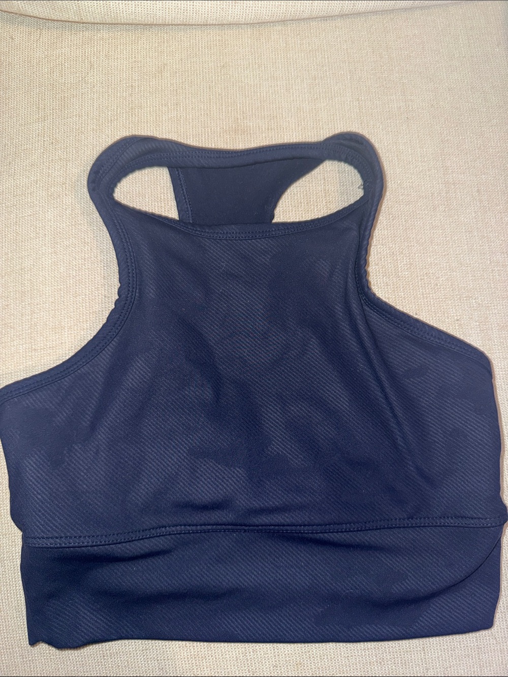 High-Neck Performance Sports Bralette - Navy